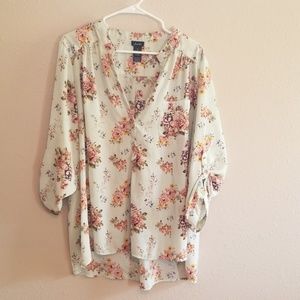 Mint Floral Blouse
